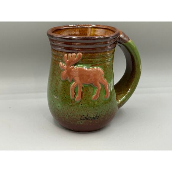 Cape Shore Pottery Other - Cape Shore Pottery COLORADO Moose Mug